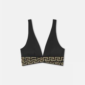 VERSACE Greca Border Triangle Wrap Bikini